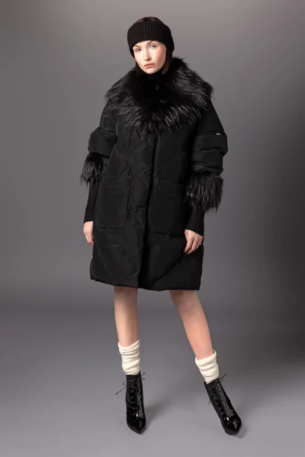 Freedomday Donna*CLAUDETTE - ECO DOWN ECO FUR BLACK